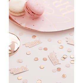 Rosa och Roseguldfärgad Konfetti Blush Hen