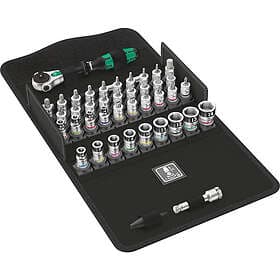 Wera Hylsnyckelsats 1/4" Zyklop 42-delar