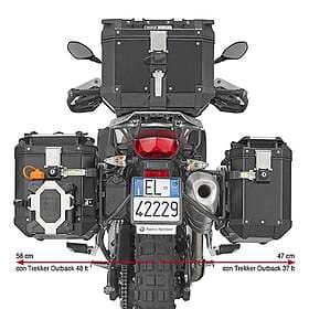 Givi Trekker Outback Monokey Cam Side Pannier Holder Bmw F 750 Gs/f 850 Gs/f 850 Gs Adventure Svart
