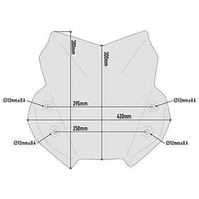 Givi D3112b Suzuki Dl 650 V-strom Windshield Durchsichtig