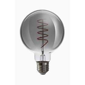 Airam LED-lampa Filament globformad 95mm Smoke, dimbar