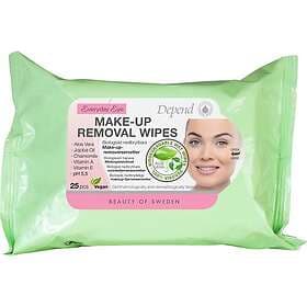 Depend Make Up Removal Wipes Sminkborttagningsservetter 25 St