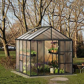 Canopia by Palram Växthus Glory 6,2 m² Mörkgrå 702400