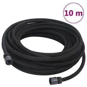 vidaXL Fuktslang svart 0,6" 10 m gummi