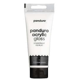Panduro Acrylic akrylfärg, blank 100ml – Titanium white