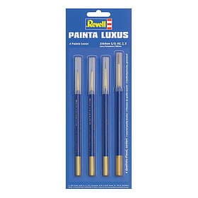 Revell Painta Luxus Martens Brushes – 4 mårdhårspenslar för byggmodeller