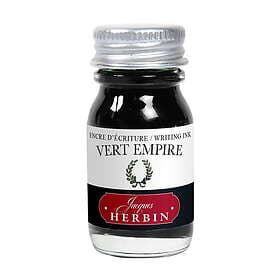 Bläck Herbin Fountain Ink 10ml, för reservoarpennor – mörkgrön vert empire