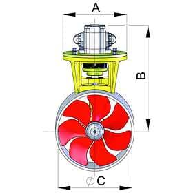 Vetus Bow Hmd 55kgf 3,5kw Hydraulic Bow Propeller Vit 150 mm