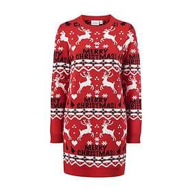 Vila viAnna Reindeer Christmas Knit Dress