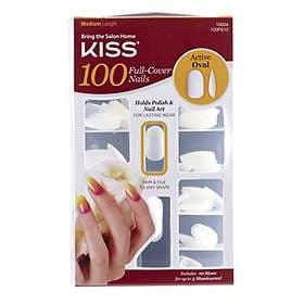 Kiss Nails Active Oval False Nails 100-pack