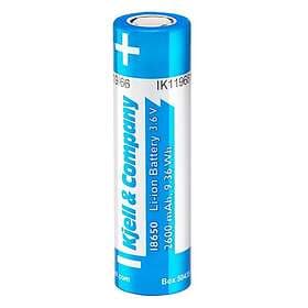Kjell & Company 18650 Flat Top Li-ion-batteri 3,6 V 2600 mAh