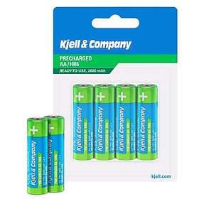 Kjell & Company Laddningsbara AA-batterier 2600 mAh 4-pack
