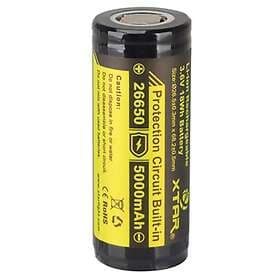 V 26650 Li-ion-batteri 3,6 5000 mAh