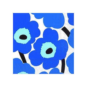 Marimekko Unikko servett 40x40 cm 20-pack Blå