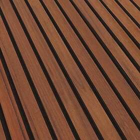 Lundbergs Akustikpanel 2780x615x20 mm 14 Ribbor Valnöt ribbor 10264