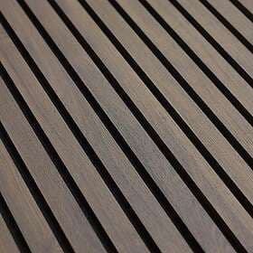 Lundbergs Akustikpanel 2780x615x20 mm 14 Ribbor Kastanj ribbor 10265