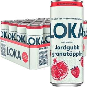 Loka Jordgubb Granatäpple Slim Burk 20x33cl