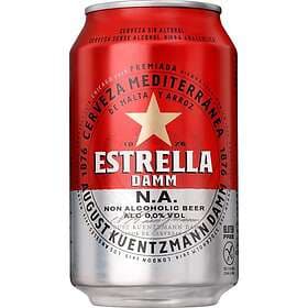 Estrella Damm 0,0% 33cl inkl pant