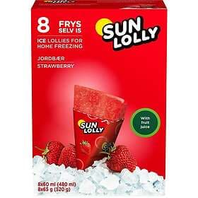 Sun Lolly Isglass Jordgubb 8st