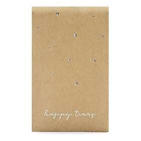 PartyDeco Näsdukar Happy Tears Silver 10-pack