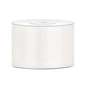 PartyDeco Satinband Vaniljvit 50 mm x 25 m