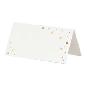 PartyDeco Placeringskort Stjärnor Guld 10-pack