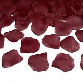 PartyDeco Rosenblad Vinröd 100-pack