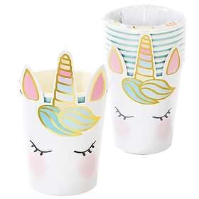 Talking Tables Pappersmuggar Love Unicorns 8-pack