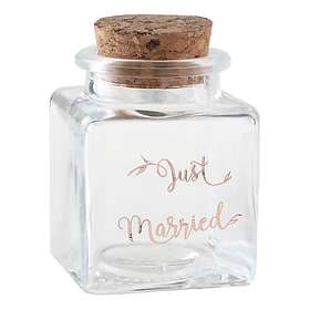 Santex Glasburk med Kork Just Married 1-pack