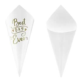 PartyDeco Konfettistrutar Best Day Ever 10-pack