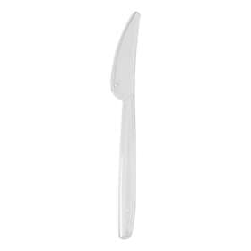 Papstar Flergångsbestick Bio-Plast Transparenta Knivar 50-pack
