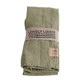 Lovely Linen Servett 4-pack Grön 45X45