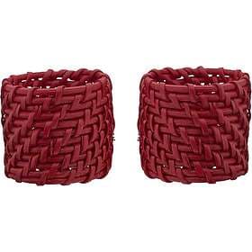 Svanefors Zoe servettring Röd 5 x 4 cm (2-pack)