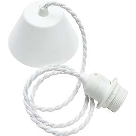 PRhome Takupphänge Tvinnad tvinnad Vit sladd 1,2m CT-01-N