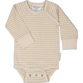Geggamoja Body Bambu Classic Vit/Beige 62/68