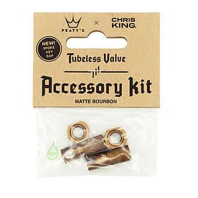 Kit Peatys x ChrisKing Tubeless Ventil Bourbon