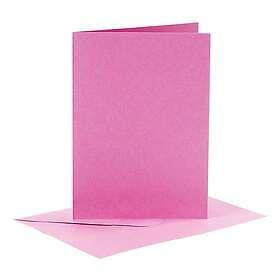 Gratulationskort Rosa 6-pack