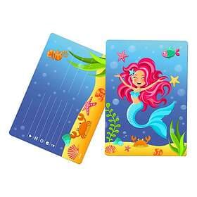 Inbjudningskort Mermaid 8-pack