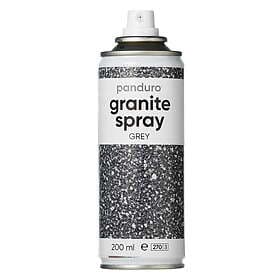 Panduro Hobby Grå granitspray 200ml – ge föremål ett sken av sten