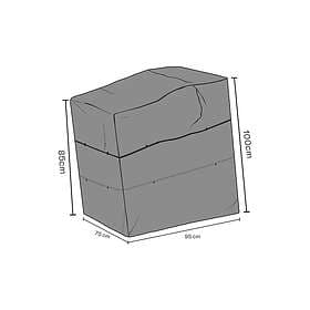 Brafab Möbelskydd (Vattentätt) Svart 75 x 95 x 85-100 cm