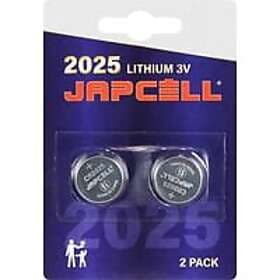 Japcell Lithium CR2025 Batteri 2-Pack