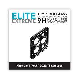 Linocell Elite Extreme Skydd för kameralinsen iPhone 15 Pro och 15 Pro Max