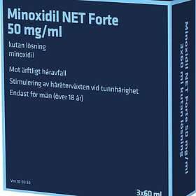 Minoxidil NET Forte Kutan Lösning 50mg/ml 3x60ml