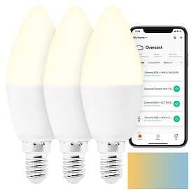 Cleverio Smart E14 LED-lampa 470 lm 3-pack