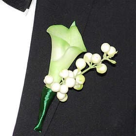 Corsage Lilja Grön