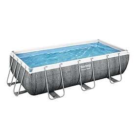 Bestway Powersteel Rektangulärt Poolset 404x201x100cm Pooler