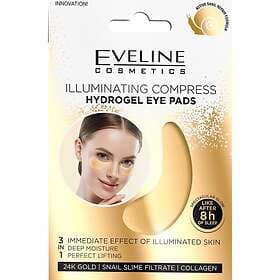 Eveline Cosmetics Gold Illuminating Compress Hydrogel ögonmask med snigelextrakt 2 st. female