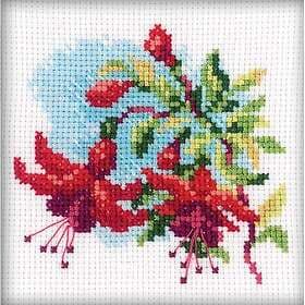 Broderikit fuchsia 10x10 cm RTO