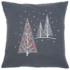 Broderikit Kuddfodral Korsstygn på målad Christmas Trees 40 x 40 cm Vervaco