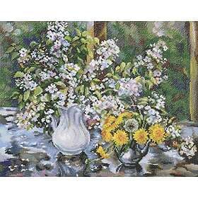 Broderikit blomster dukning 40x31 cm RTO